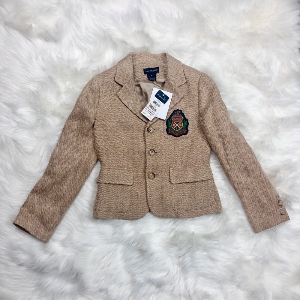 Ralph Lauren girl tweed blazer size 8 $299